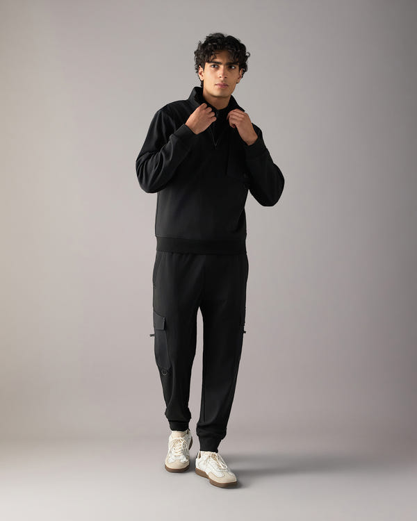 Moose Knuckles - M35MS615 - Dalon Quarter-Zip Sweatshirt  - MENS -  - Front
