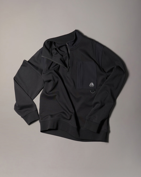 Moose Knuckles - M35MS615 - Dalon Quarter-Zip Sweatshirt  - MENS -  - GM