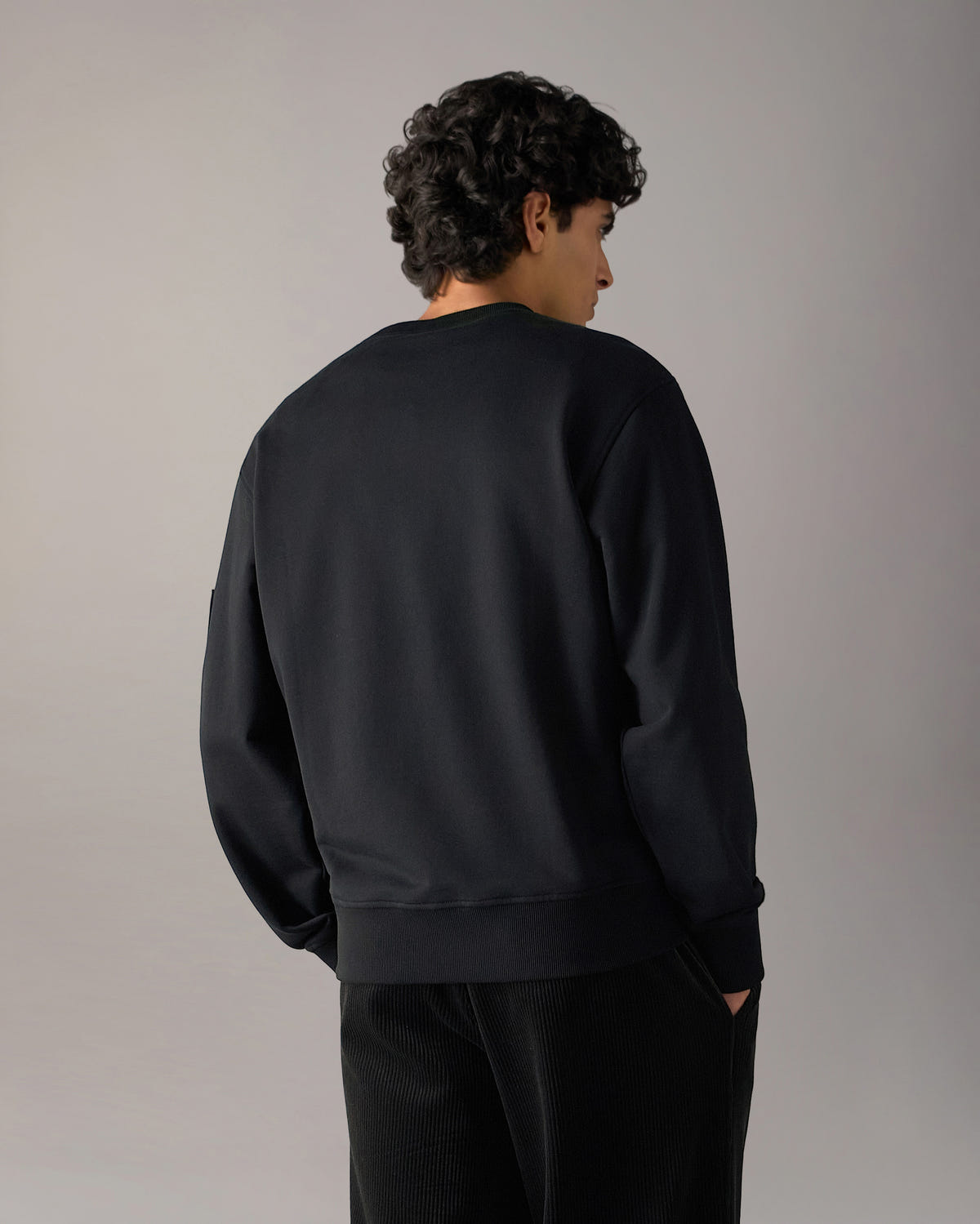 Moose Knuckles - M35MS673G - Gold Series Hartsfield Crewneck Sweatshirt - MENS -  - Back