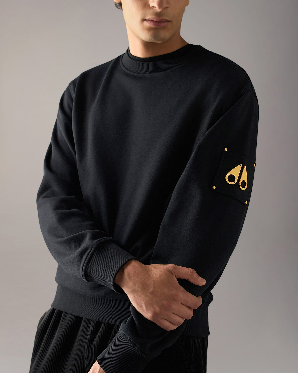 Moose Knuckles - M35MS673G - Gold Series Hartsfield Crewneck Sweatshirt - MENS -  - Detail1