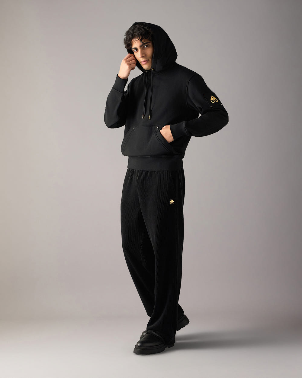 Moose Knuckles - M35MS674G - Gold Series Hartsfield Hoodie - MENS -  - Front