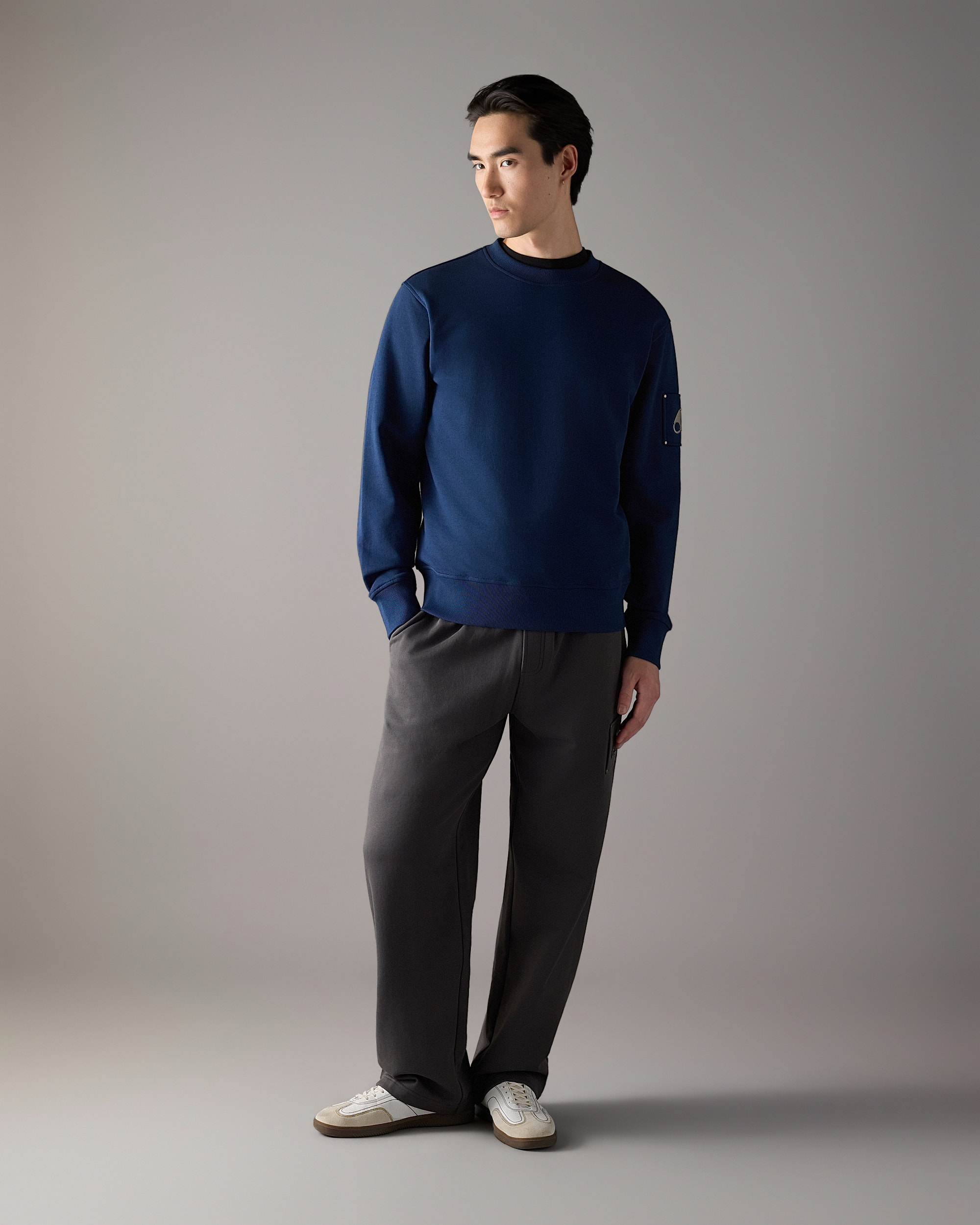 Moose Knuckles - M35MS706 - Hartsfield Crewneck Sweatshirt - MENS -  - Front