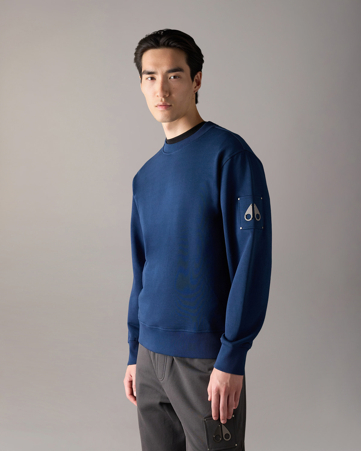 Moose Knuckles - M35MS706 - Hartsfield Crewneck Sweatshirt - MENS -  - Front Category