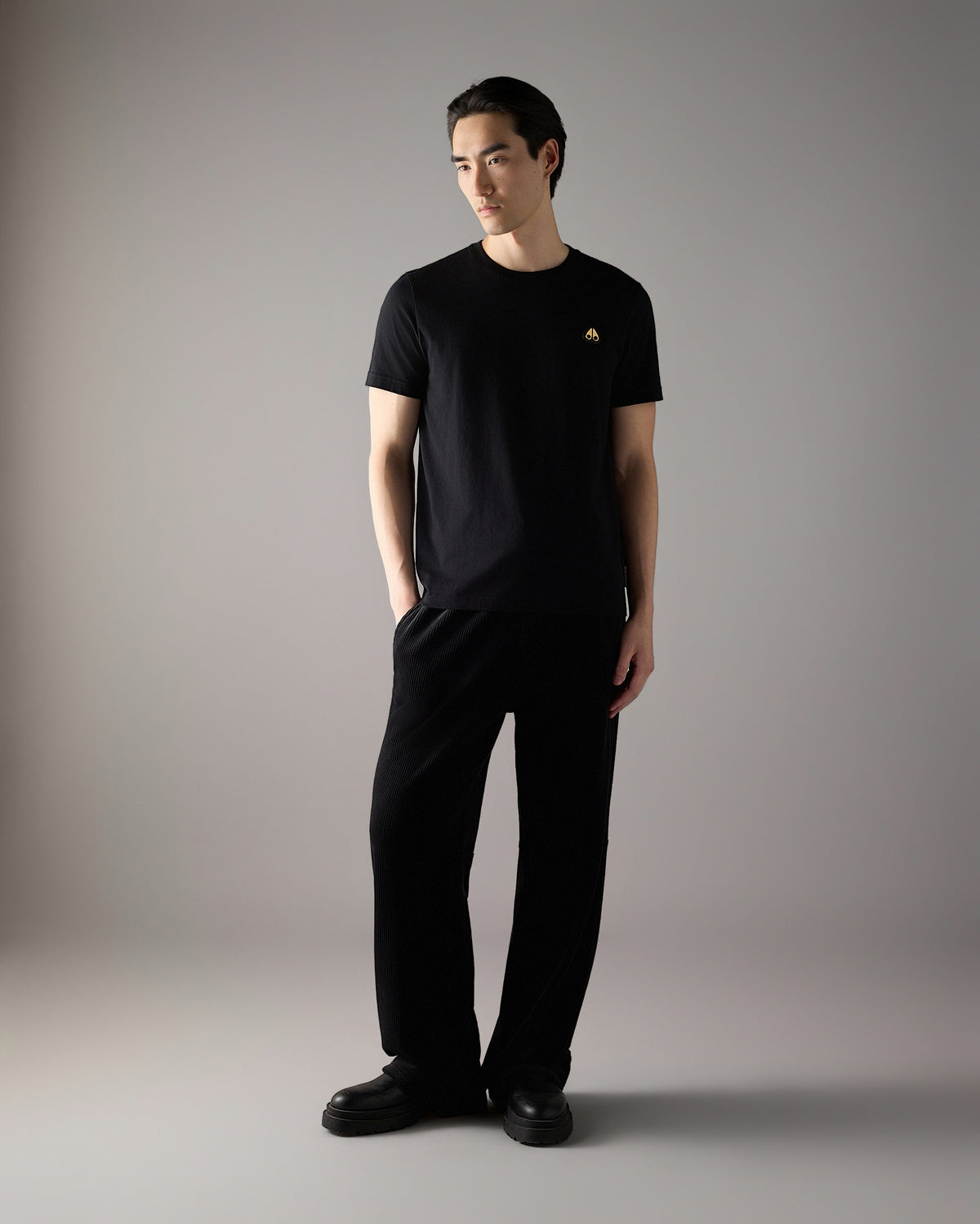Moose Knuckles - M35MT777G - Gold Series Crescent T-Shirt - MENS -  - Front