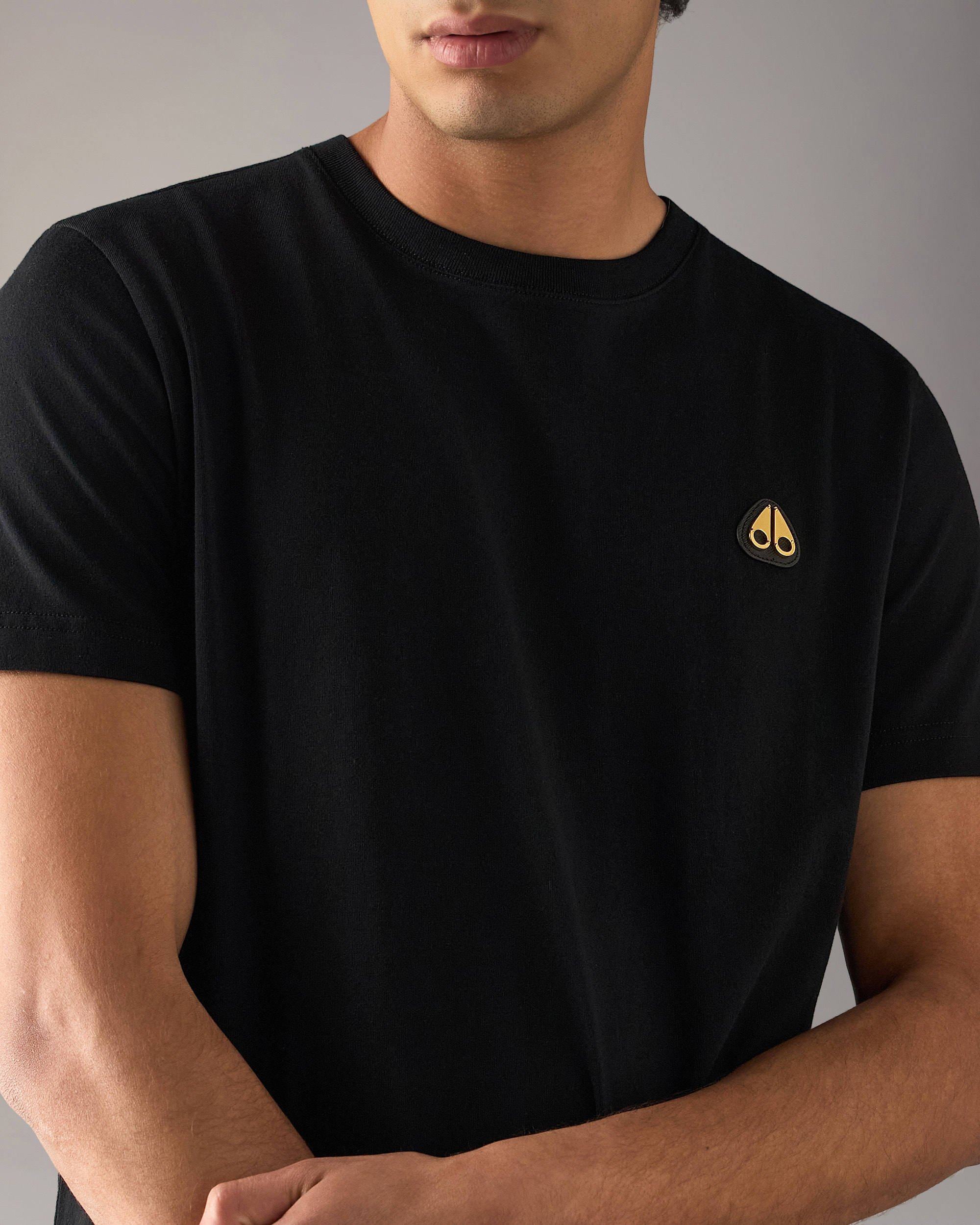 Moose Knuckles Mens Gold Series Crescent T-Shirt  M35MT777G Detail1