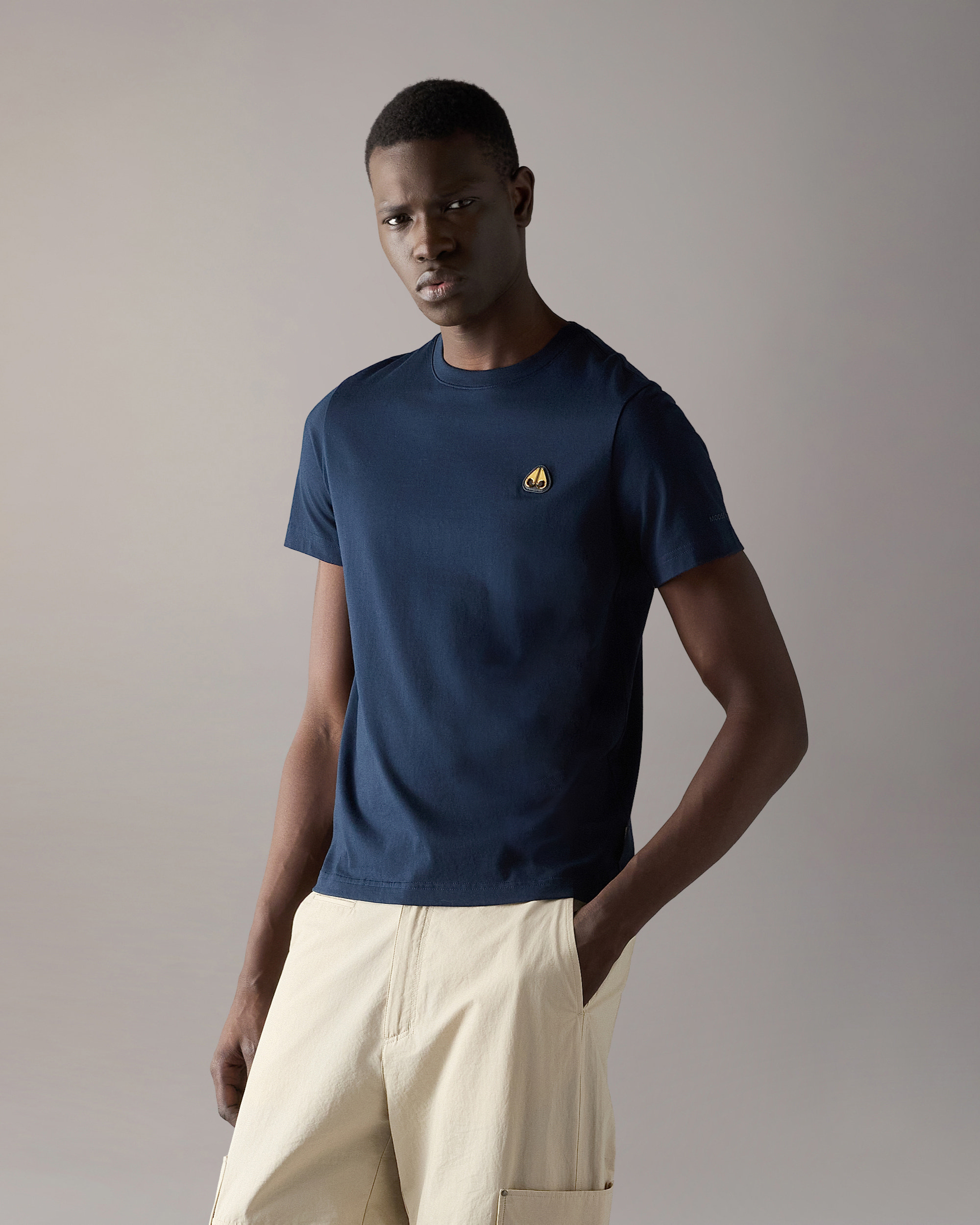 Moose Knuckles - M35MT777G - Gold Series Crescent T-Shirt - MENS -  - Front