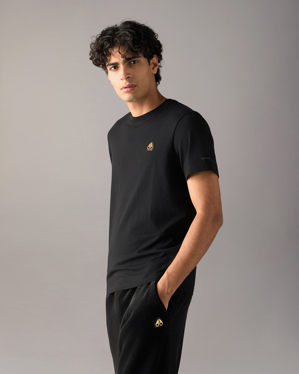 Moose Knuckles Mens Gold Series Crescent T-Shirt  M35MT777G Front Category