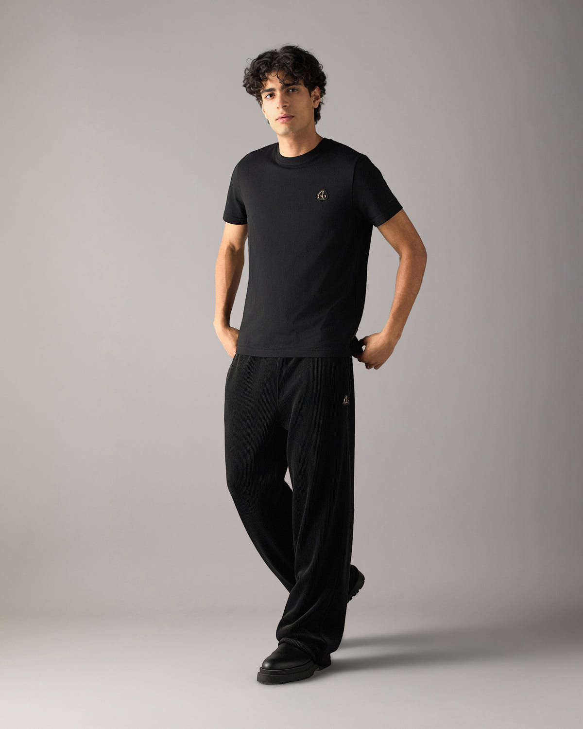 Moose Knuckles - M35MT777G - Gold Series Crescent T-Shirt - MENS -  - Front