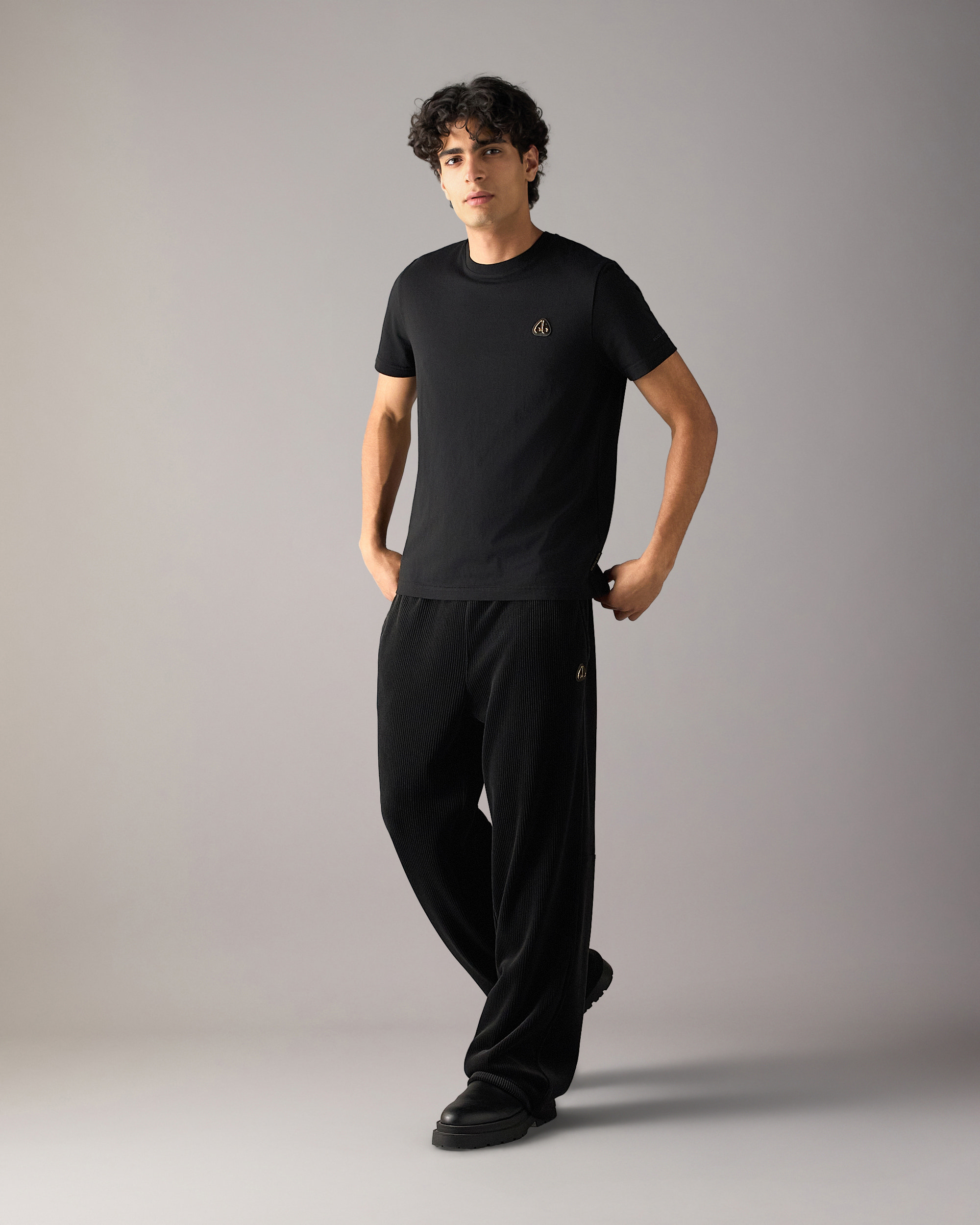 Moose Knuckles Mens Gold Series Crescent T-Shirt  M35MT777G Front