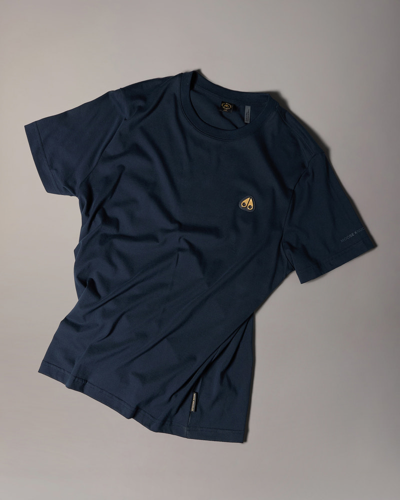 Moose Knuckles Mens Gold Series Crescent T-Shirt  M35MT777G - GM