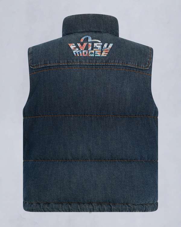 Moose Knuckles - M35MV450EV - Evisu x Moose Denim Everest Puffer Vest - MENS -  - Detail2