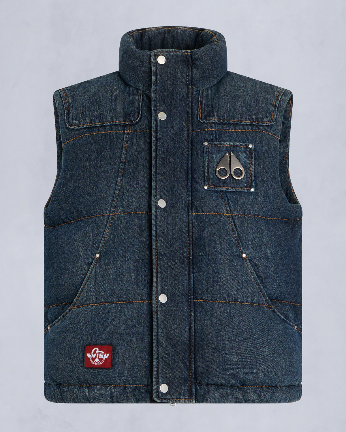 Moose Knuckles - M35MV450EV - Evisu x Moose Denim Everest Puffer Vest - MENS -  - GM