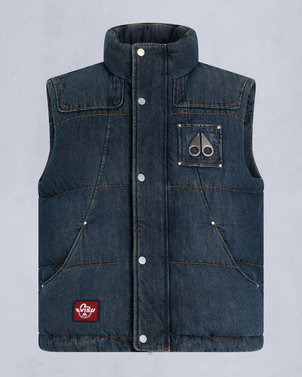 Moose Knuckles - M35MV450EV - Evisu x Moose Denim Everest Puffer Vest - MENS -  - GM