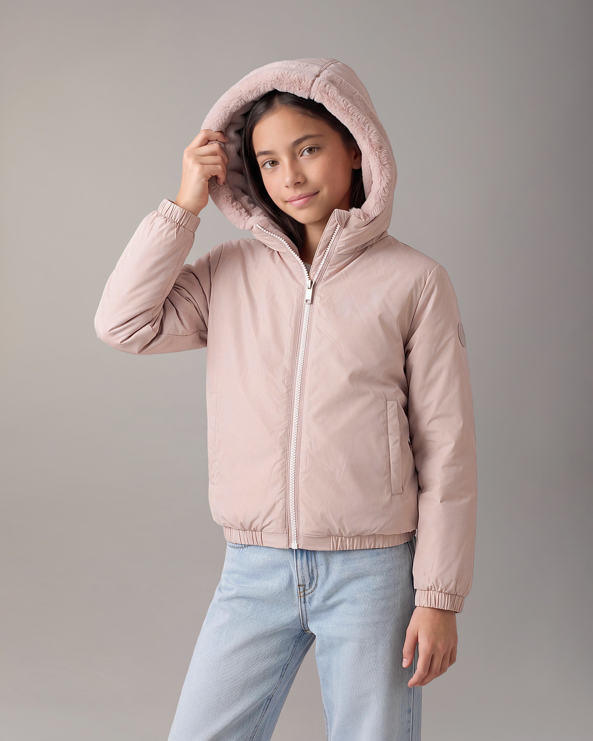 Moose Knuckles - M35US721 - Kids Simcoe Bunny Reversible Jacket - KIDS -  - Detail1