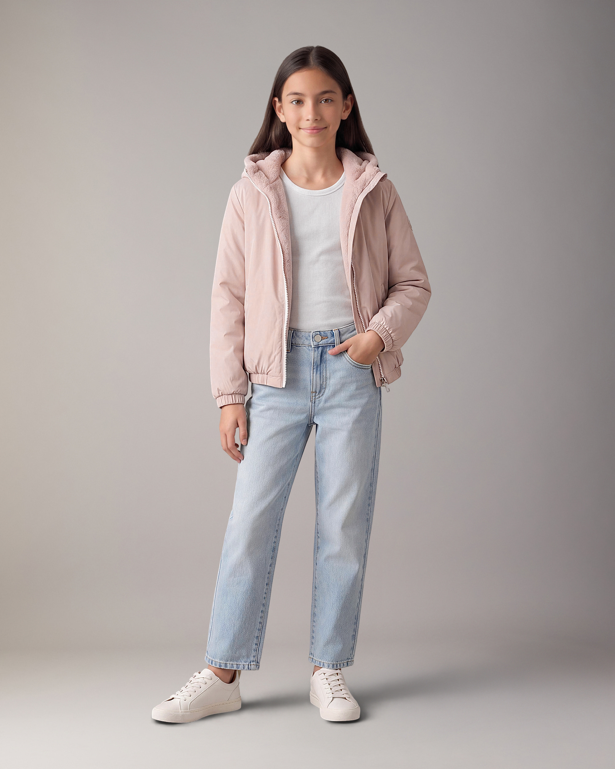 Moose Knuckles - M35US721 - Kids Simcoe Bunny Reversible Jacket - KIDS -  - Detail5