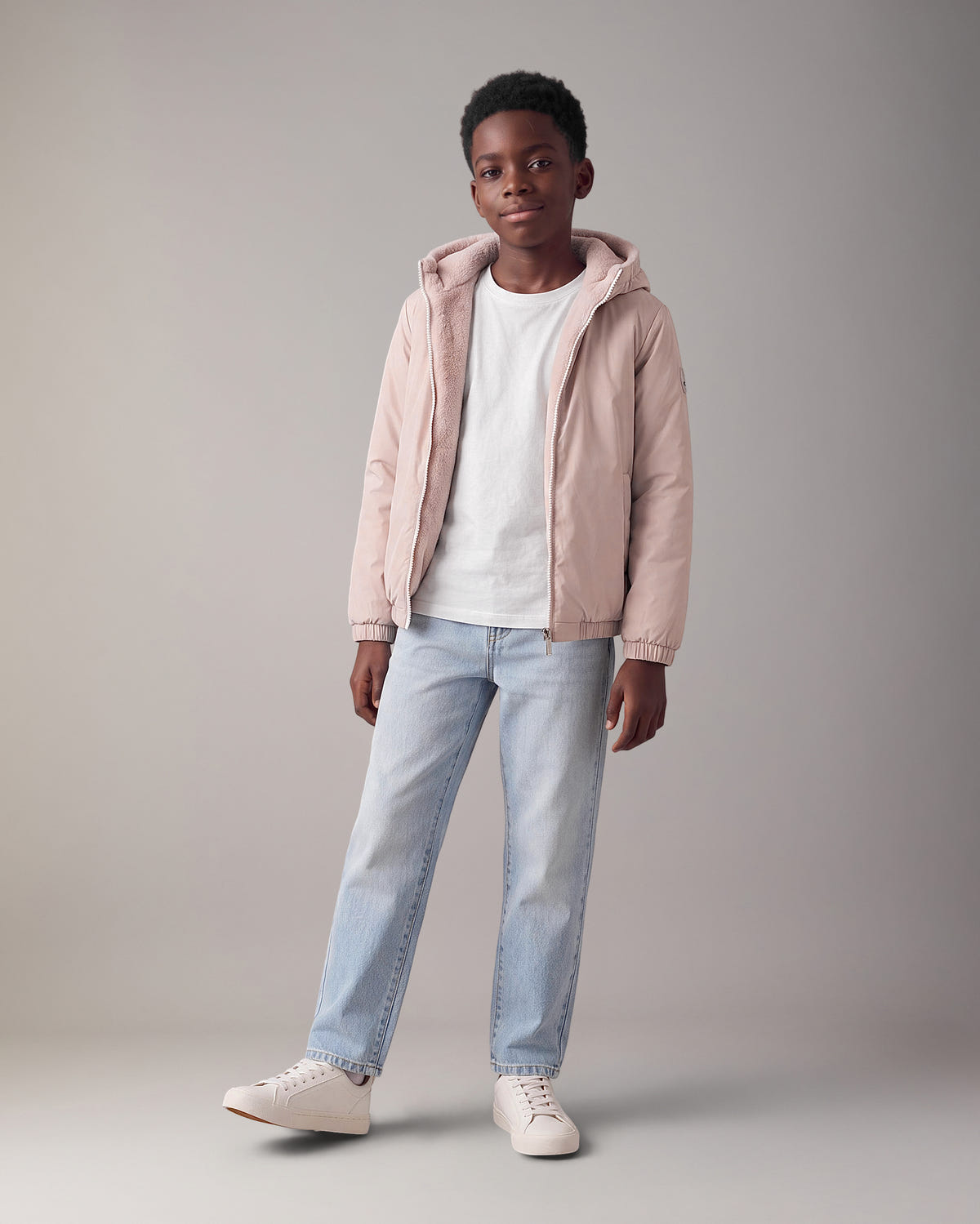 Moose Knuckles - M35US721 - Kids Simcoe Bunny Reversible Jacket - KIDS -  - Front