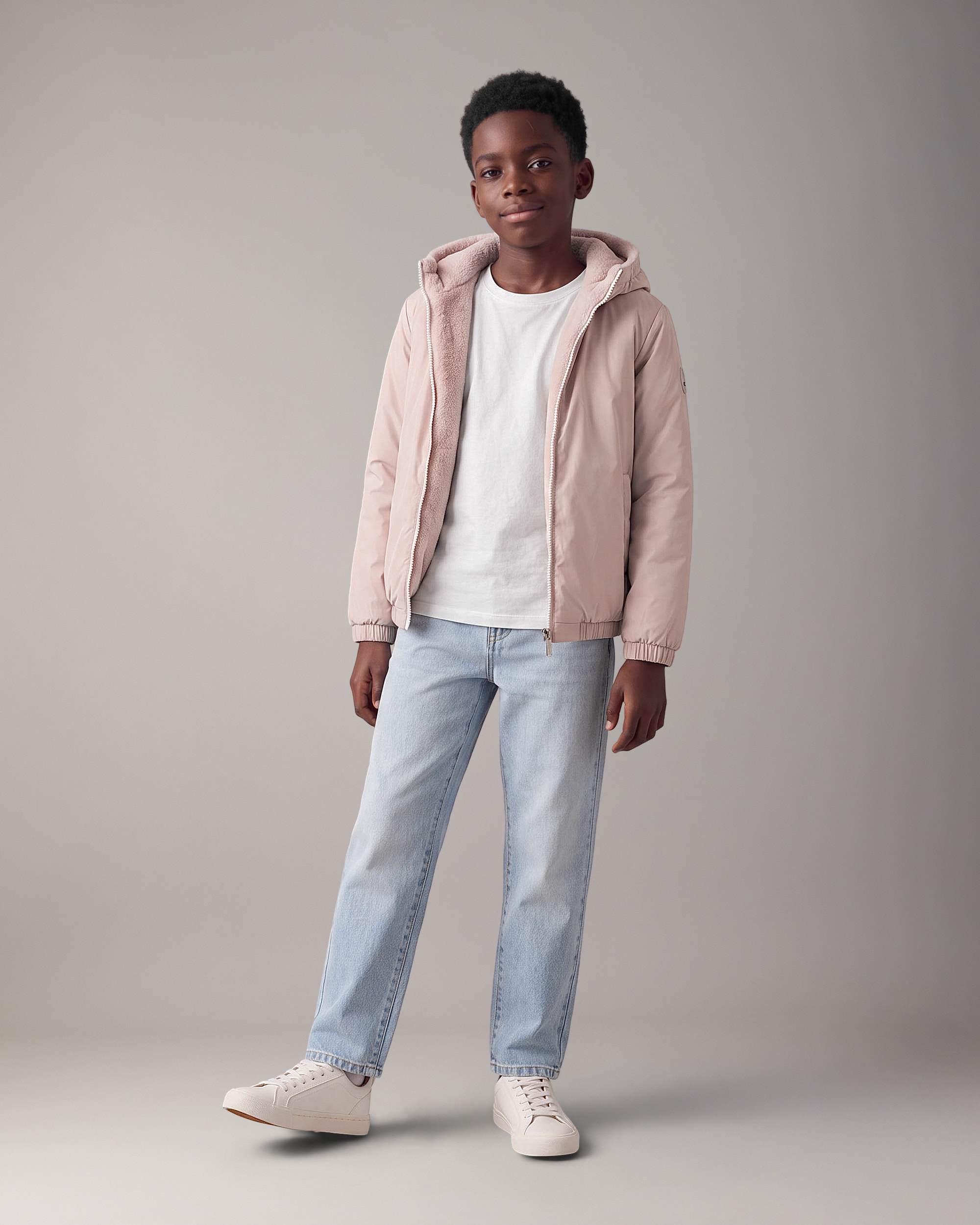Moose Knuckles - M35US721 - Kids Simcoe Bunny Reversible Jacket - KIDS -  - Front
