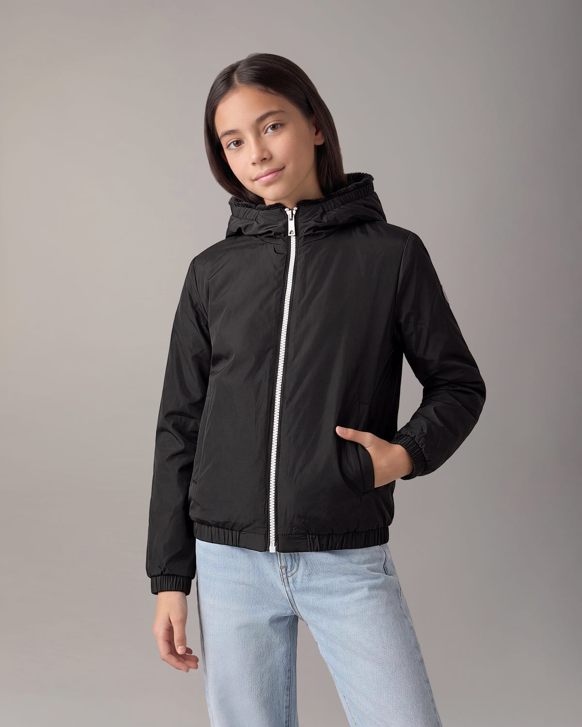 Moose Knuckles - M35US721 - Kids Simcoe Bunny Reversible Jacket - KIDS -  - Detail1