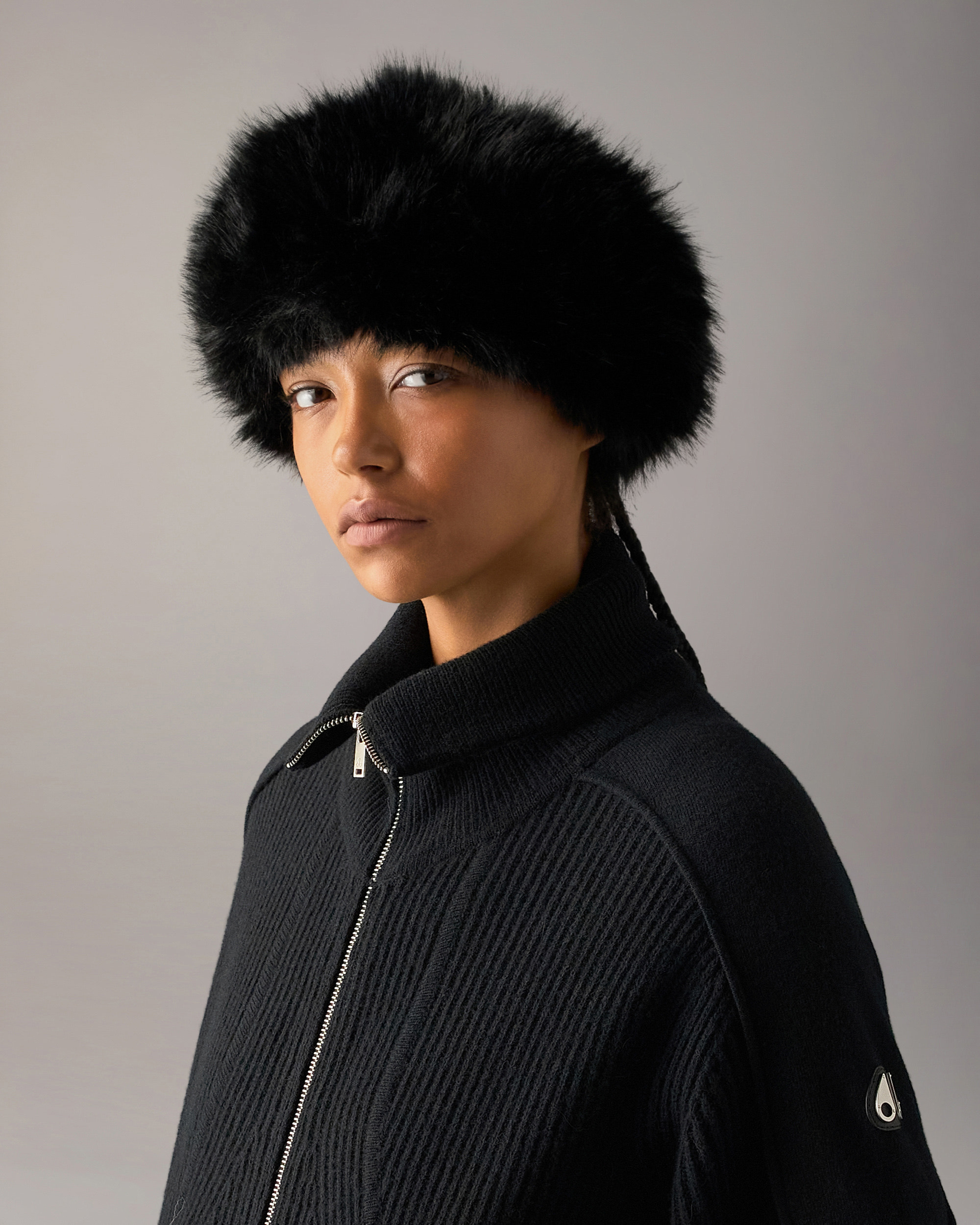 Moose Knuckles - M36LA502W - Bunny Faux Fur Headband - ACCESSORIES -  - Front Category