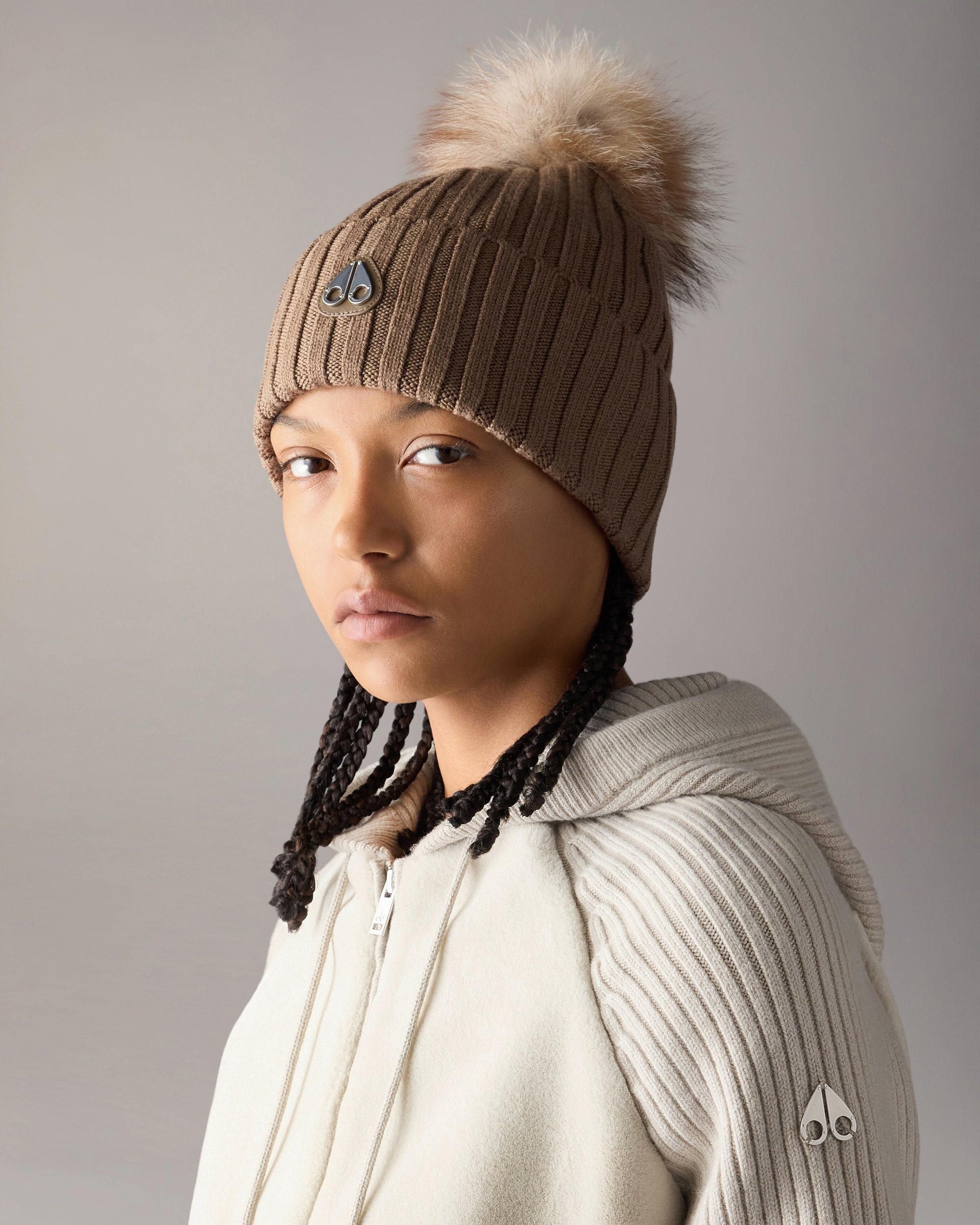 Moose Knuckles - M36LA542F - FUR POM POM BEANIE - ACCESSORIES -  - Front Category