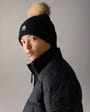 Moose Knuckles - M36LA542F - Fur Pompom Beanie - ACCESSORIES -  - Front