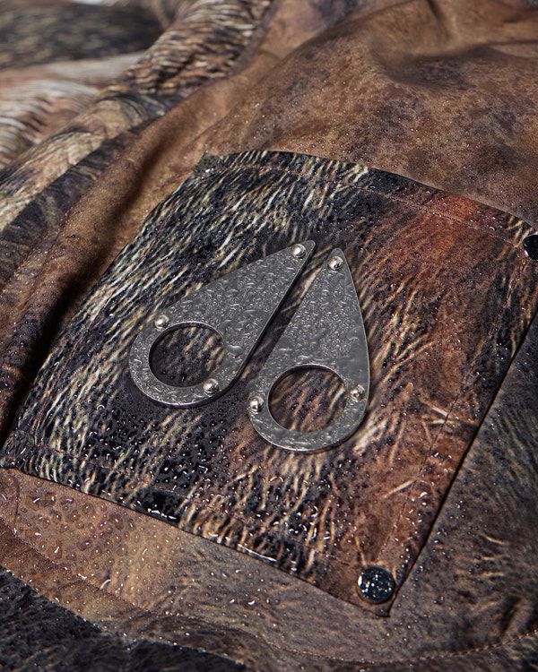 Moose Knuckles - M36LB006HW - Everest Hooded Fur-Print Down Puffer - WOMENS -  - Detail2