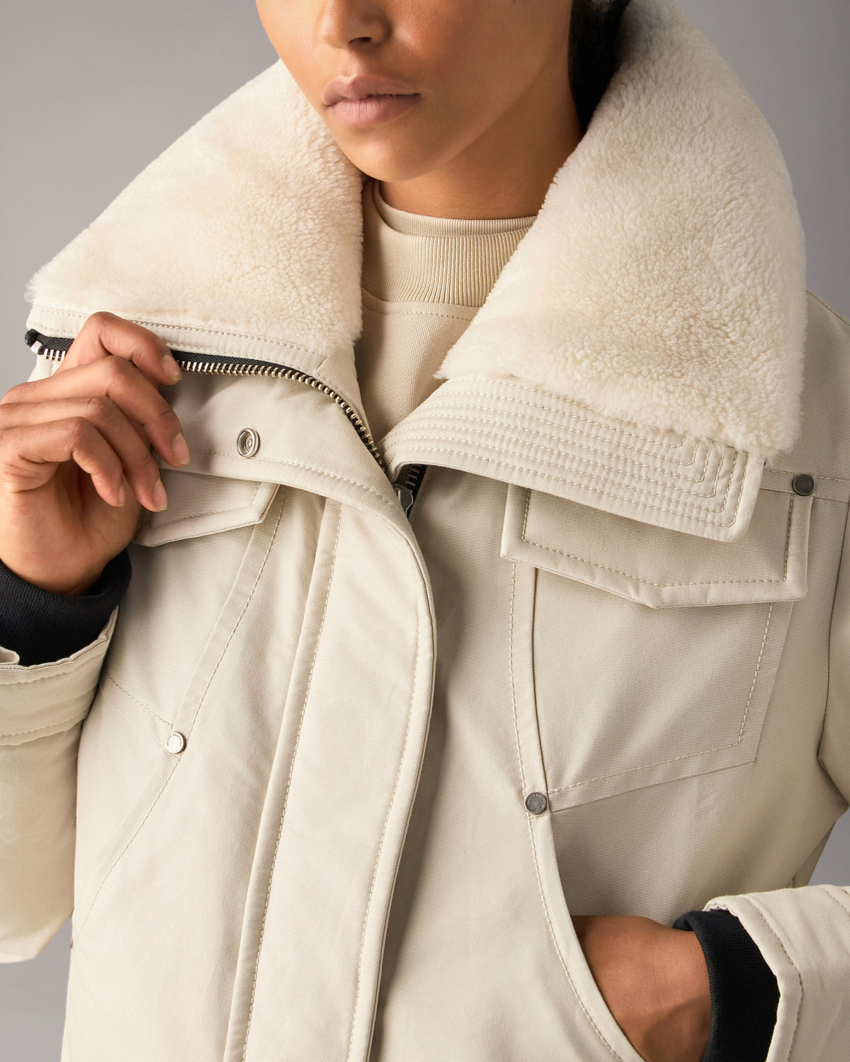 Moose Knuckles - M36LJ100S - AURORA TRUCKER JACKET - WOMENS -  - Detail1