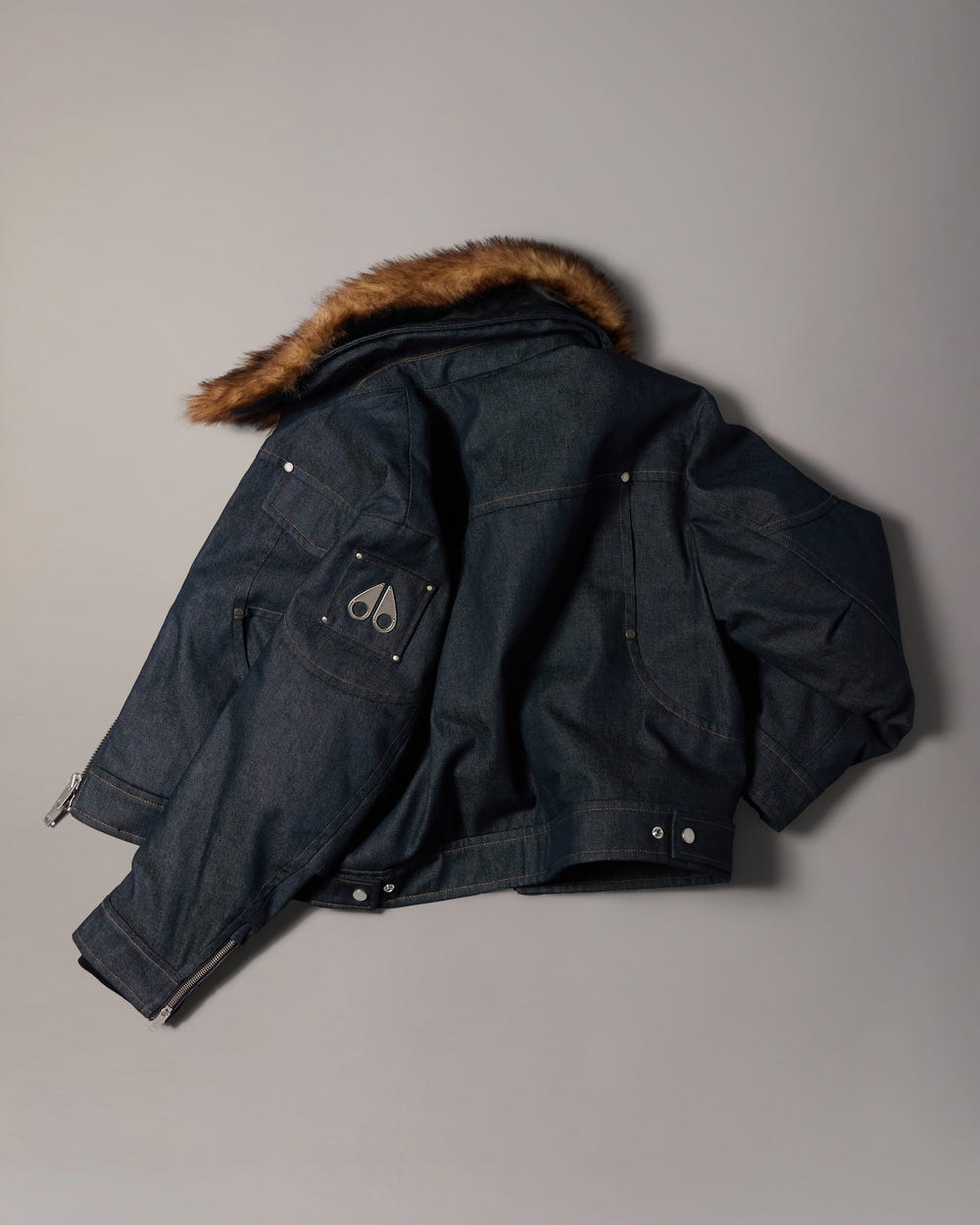 Moose Knuckles - M36LJ130DW - Frontier Denim & Down Trucker Jacket  - WOMENS -  - Detail10