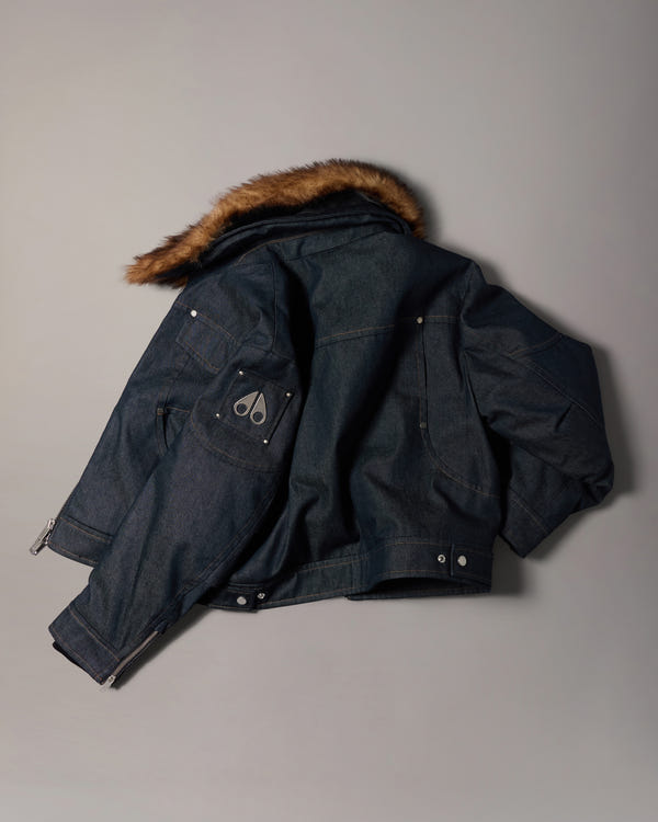Moose Knuckles - M36LJ130DW - Frontier Denim & Down Trucker Jacket  - WOMENS -  - Detail10