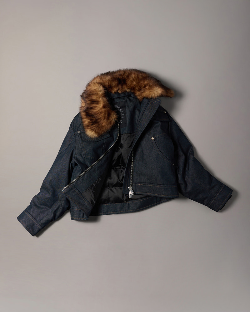 Moose Knuckles - M36LJ130DW - Frontier Denim & Down Trucker Jacket  - WOMENS -  - GM