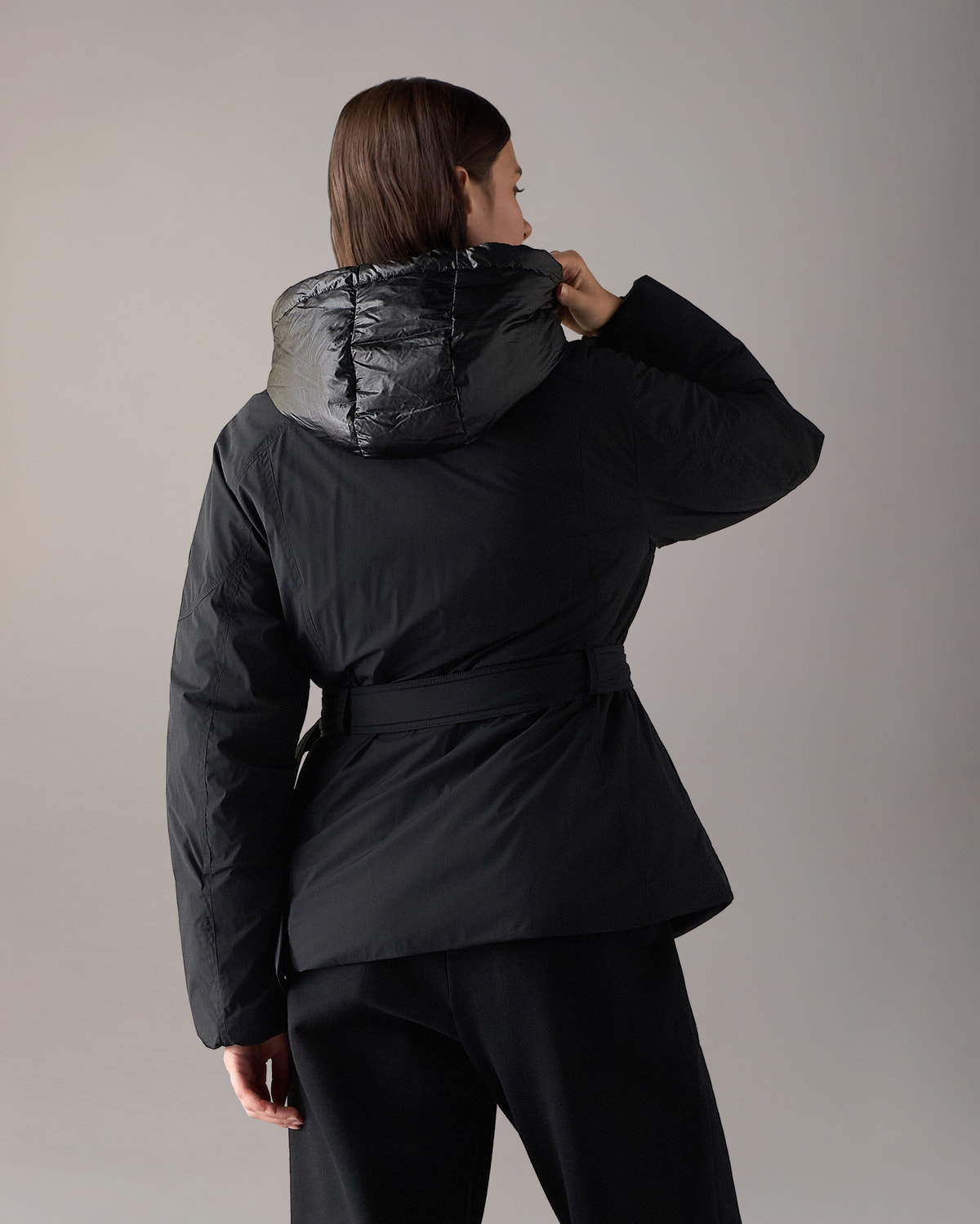Moose Knuckles - M36LJ143 - Tegan Belted 3Q Down Parka - WOMENS -  - Back