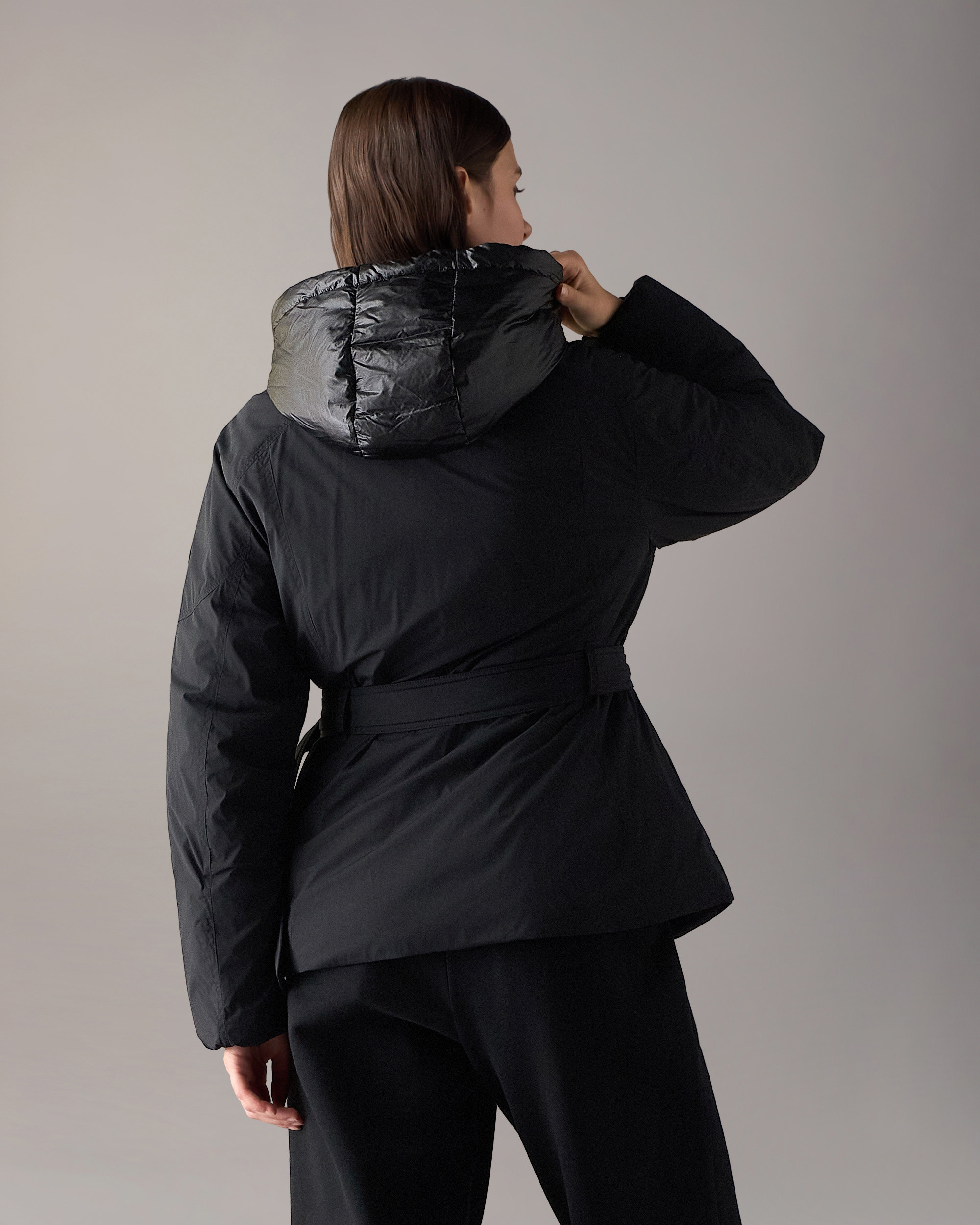 Moose Knuckles - M36LJ143 - Tegan Belted 3Q Down Parka - WOMENS -  - Back