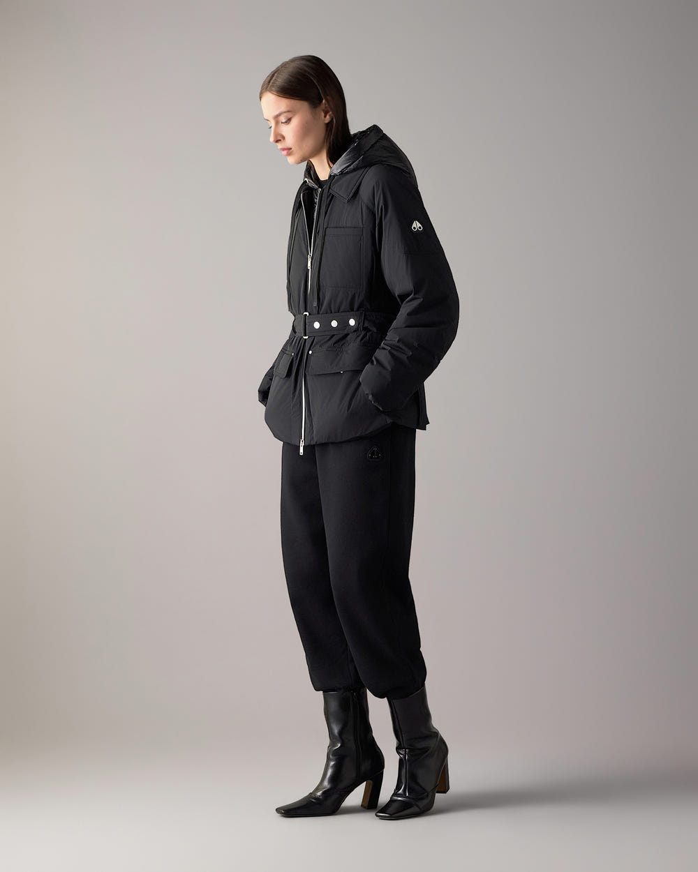 Moose Knuckles - M36LJ143 - Tegan Belted 3Q Down Parka - WOMENS -  - Front