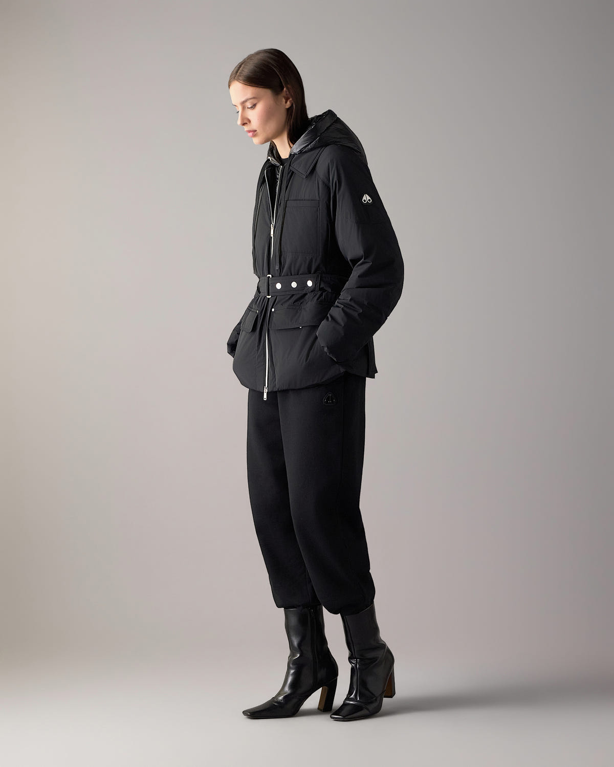 Moose Knuckles - M36LJ143 - Tegan Belted 3Q Down Parka - WOMENS -  - Front