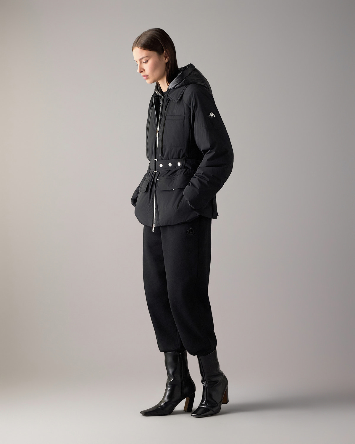 Moose Knuckles - M36LJ143 - Tegan Belted 3Q Down Parka - WOMENS -  - Front