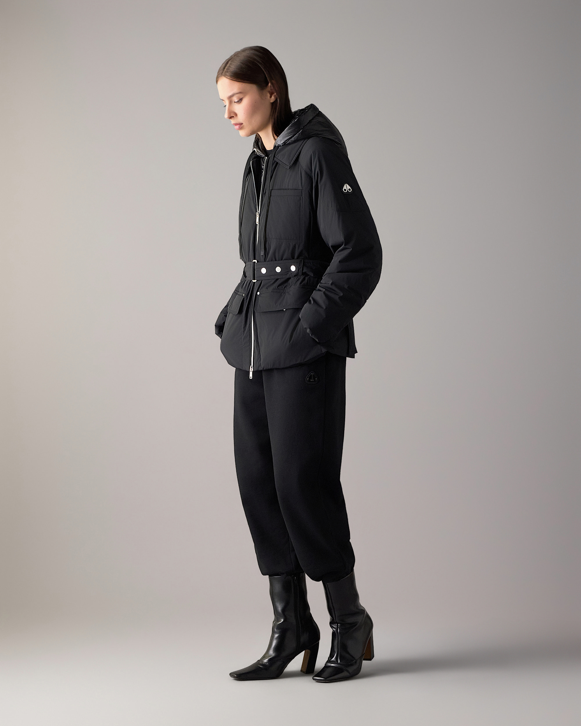 Moose Knuckles - M36LJ143 - Tegan Belted 3Q Down Parka - WOMENS -  - Front