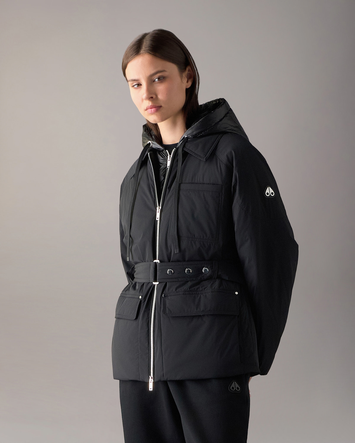 Moose Knuckles - M36LJ143 - Tegan Belted 3Q Down Parka - WOMENS -  - Front Category