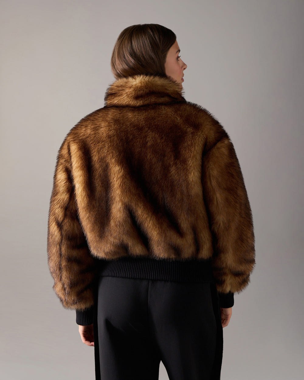 Moose Knuckles - M36LJ162GW - Jill Faux Fur Bomber - WOMENS -  - Back