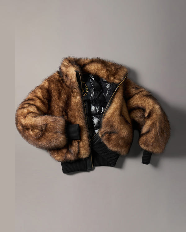 Moose Knuckles - M36LJ162GW - Jill Faux Fur Bomber - WOMENS -  - GM
