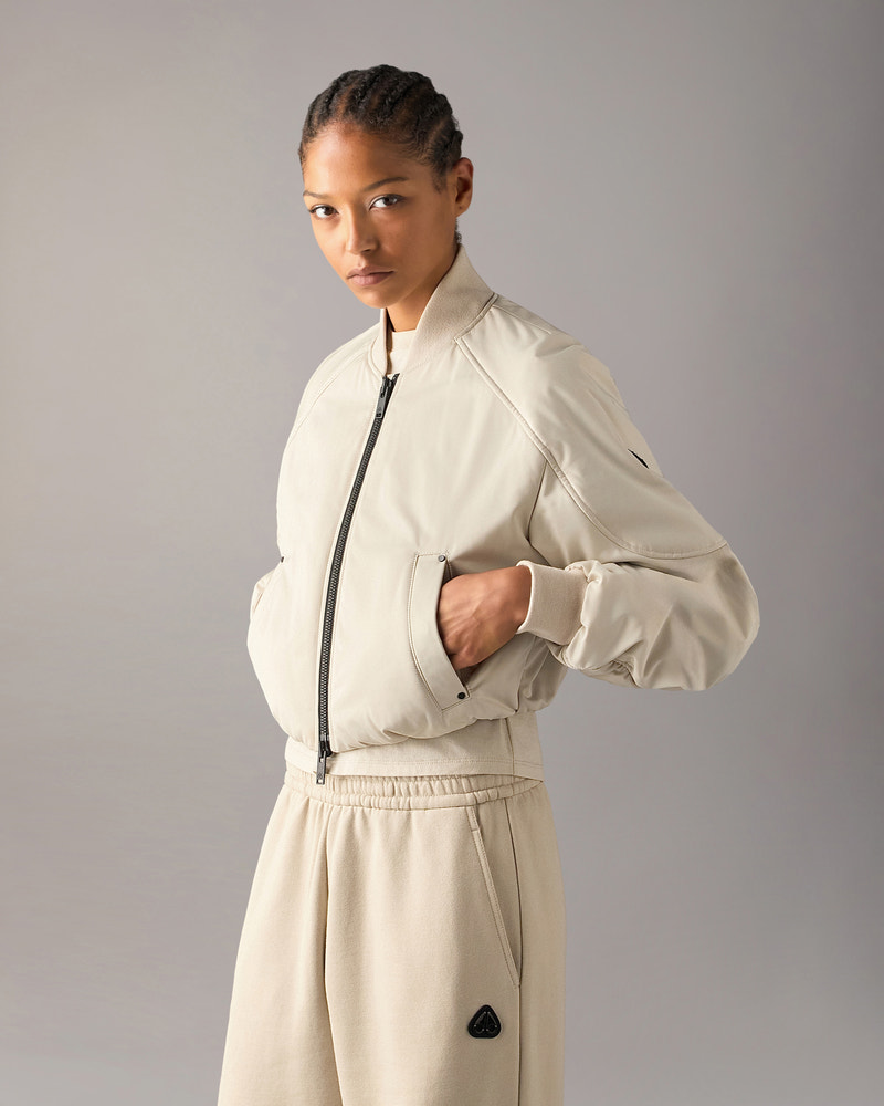 Moose Knuckles - M36LJ176 - Drift Satin Bomber Jacket - WOMENS -  - Front Category