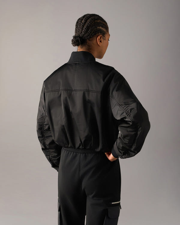 Moose Knuckles - M36LJ176 - Drift Satin Bomber Jacket - WOMENS -  - Back