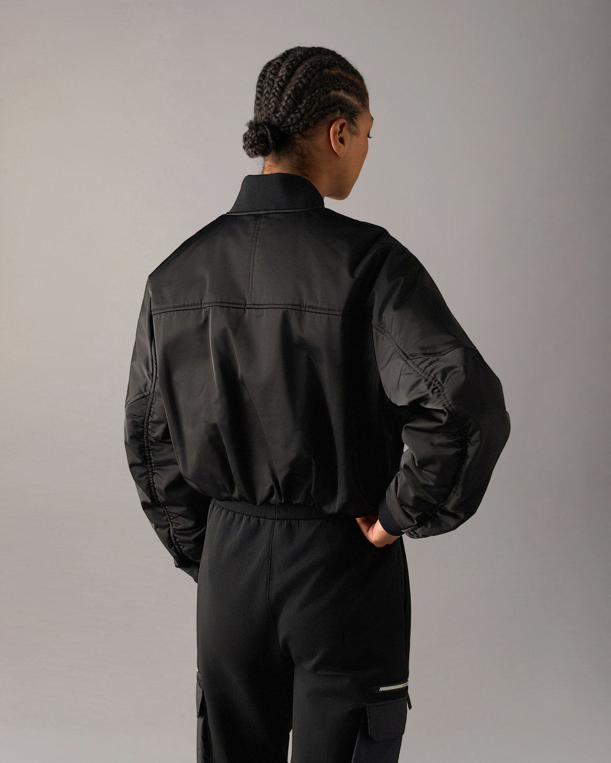 Moose Knuckles - M36LJ176 - Drift Satin Bomber Jacket - WOMENS -  - Back