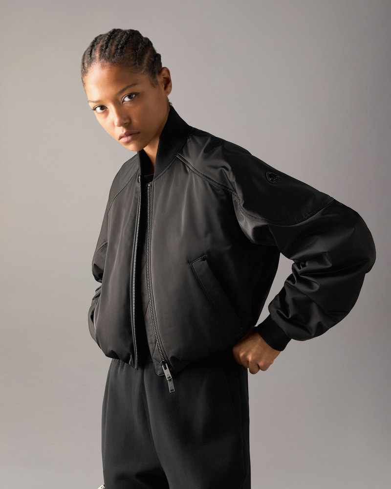 Moose Knuckles - M36LJ176 - Drift Satin Bomber Jacket - WOMENS -  - Front Category