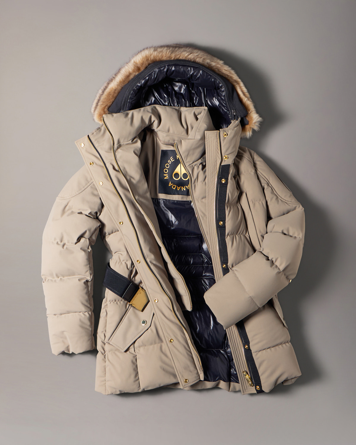 Moose Knuckles - M36LJ181GS - Gilded 3Q Down Jacket - WOMENS -  - GM