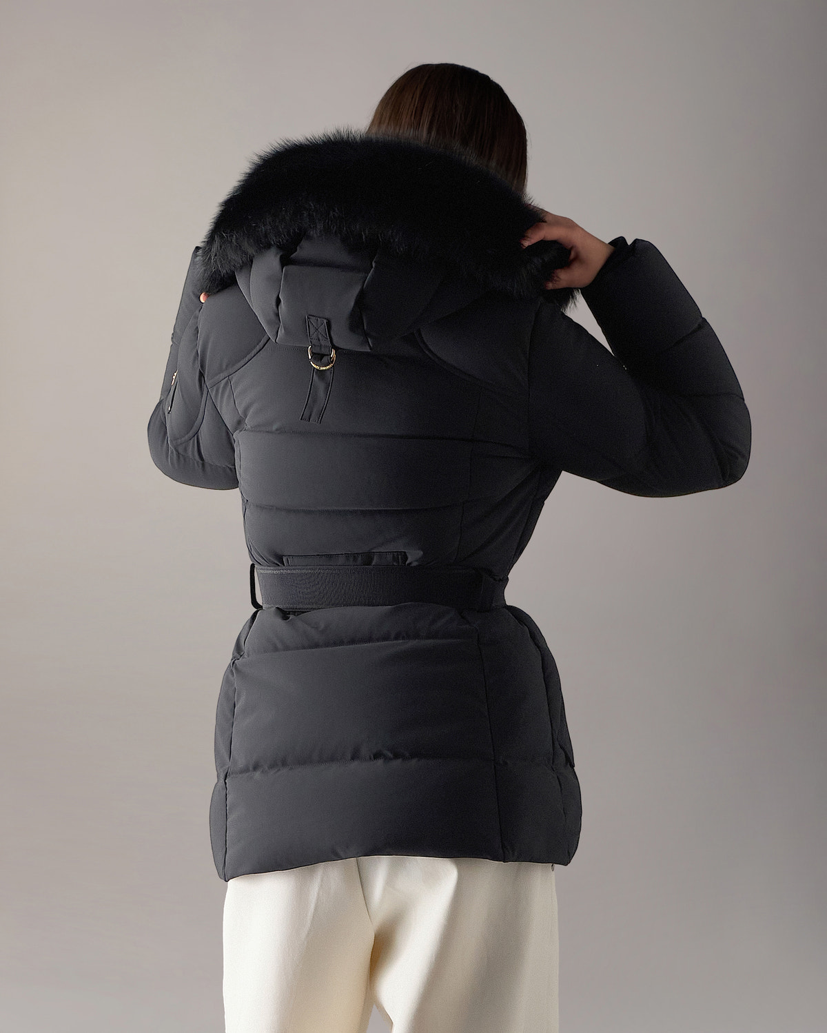Moose Knuckles - M36LJ181GS - Gilded 3Q Down Jacket - WOMENS -  - Back