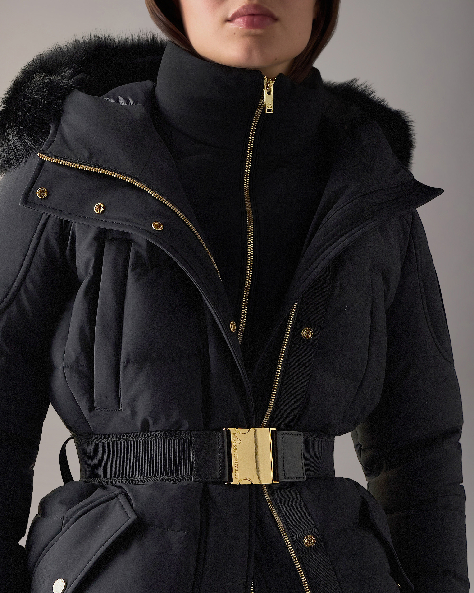 Moose Knuckles - M36LJ181GS - Gilded 3Q Down Jacket - WOMENS -  - Detail1