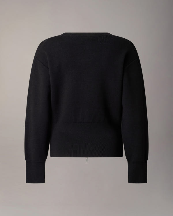 Moose Knuckles - M36LK675 - Corner Crewneck Knit Sweatshirt - WOMENS -  - Detail9