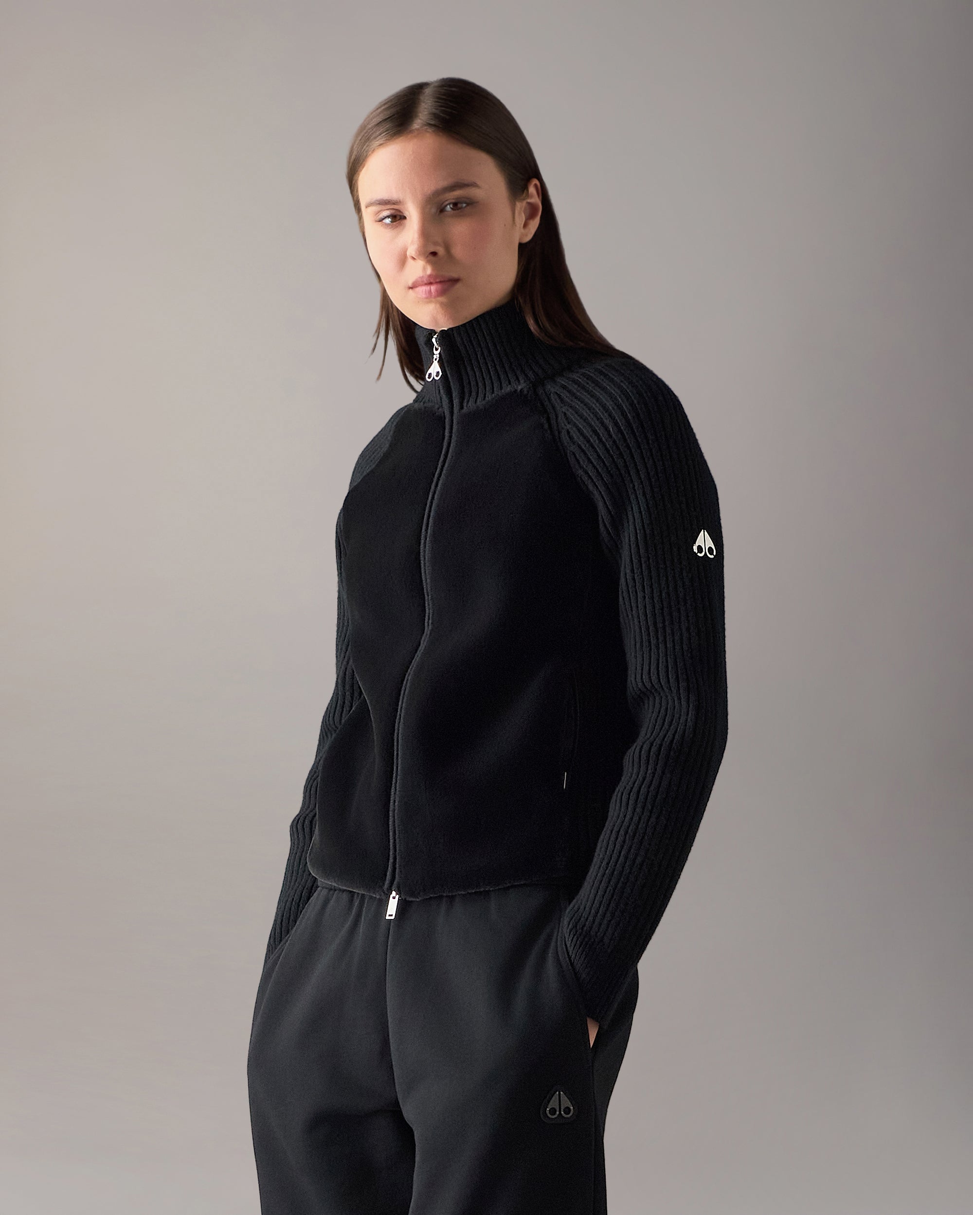 Junction Zip-Up Hybrid Sweater | Women | Moose Knuckles