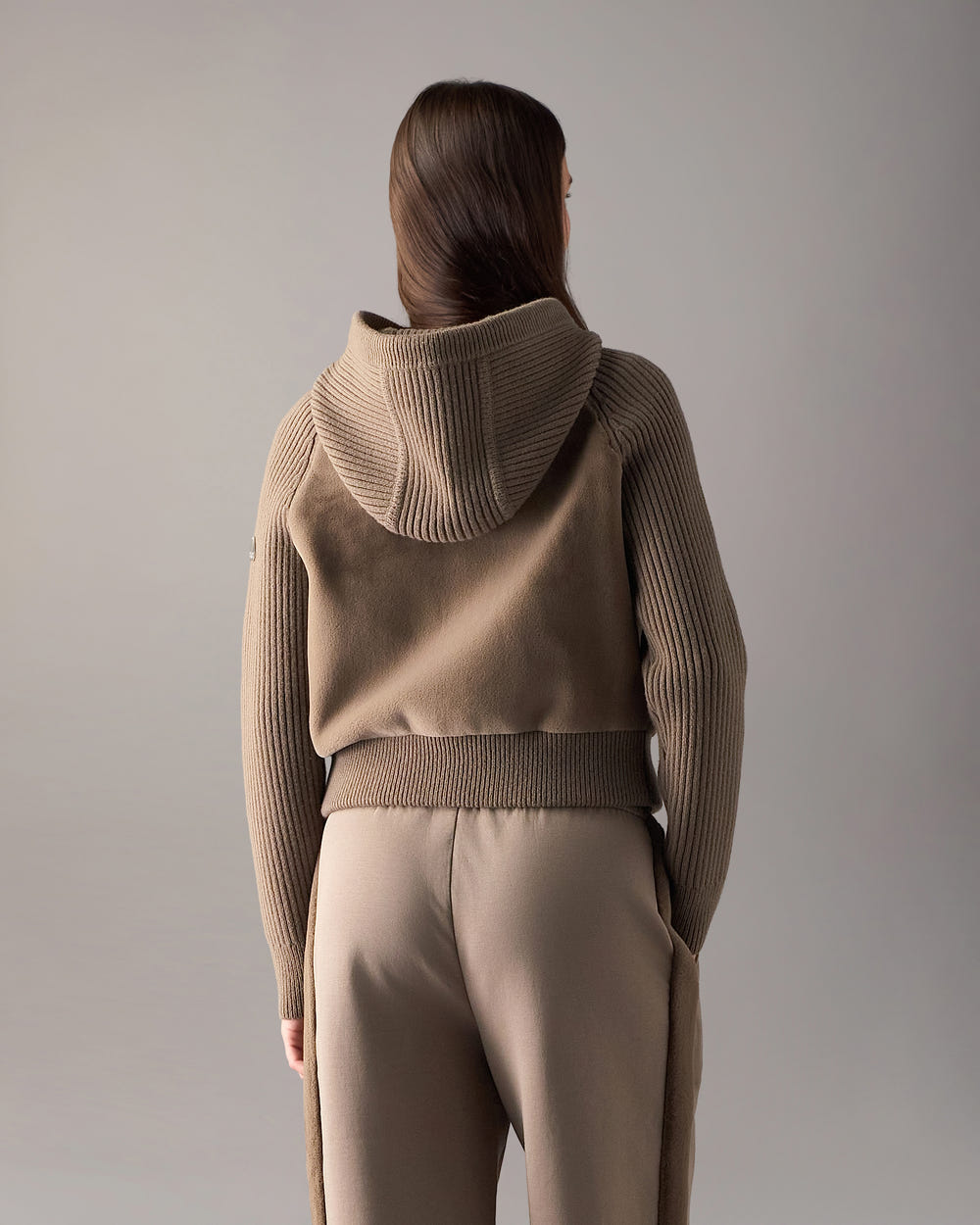 Moose Knuckles - M36LK692 - Junction Hooded Hybrid Sweater - WOMENS -  - Back