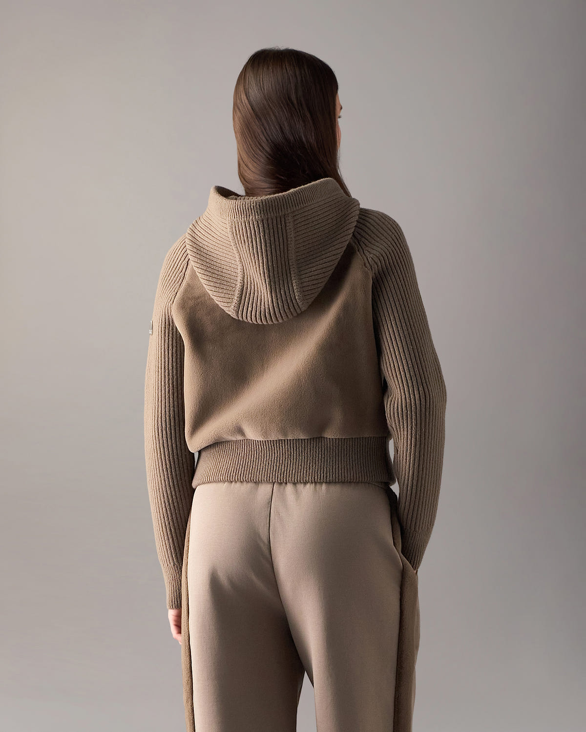 Moose Knuckles - M36LK692 - Junction Hooded Hybrid Sweater - WOMENS -  - Back